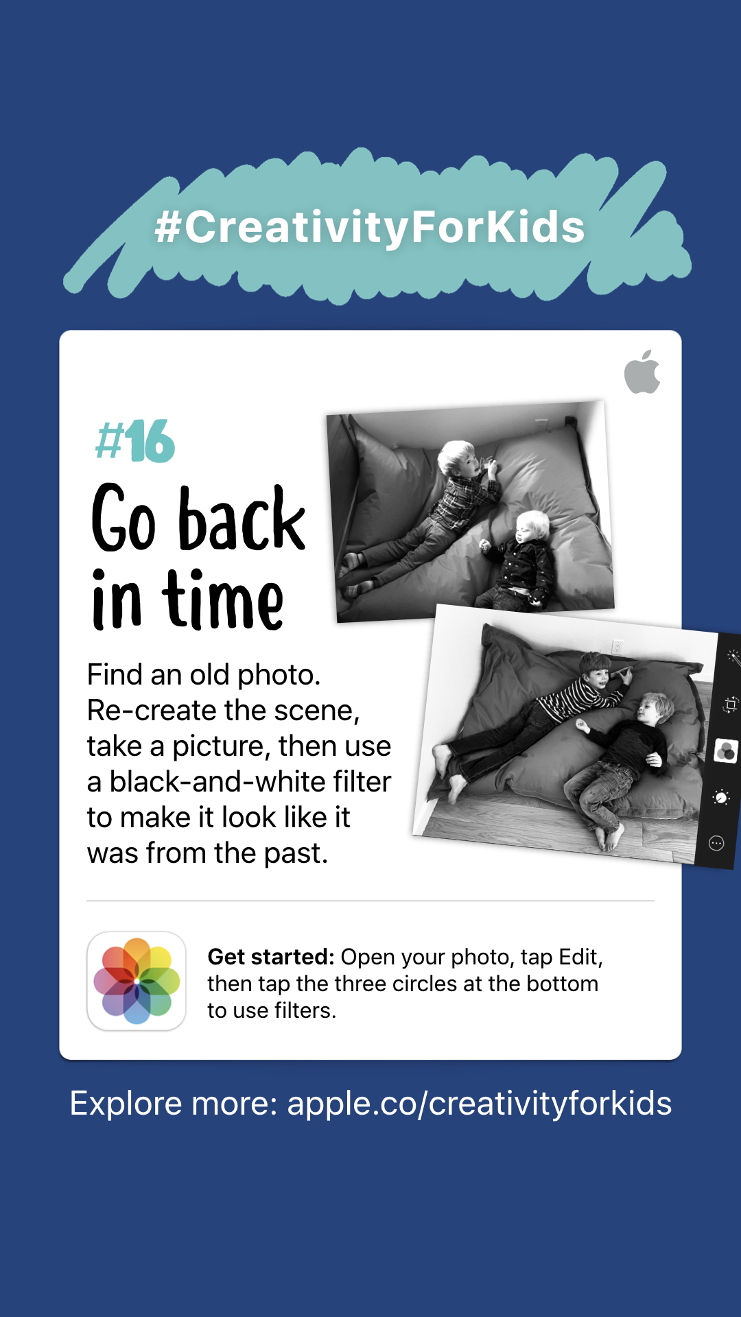 Creative activities 1-10 for kids to make with iPads