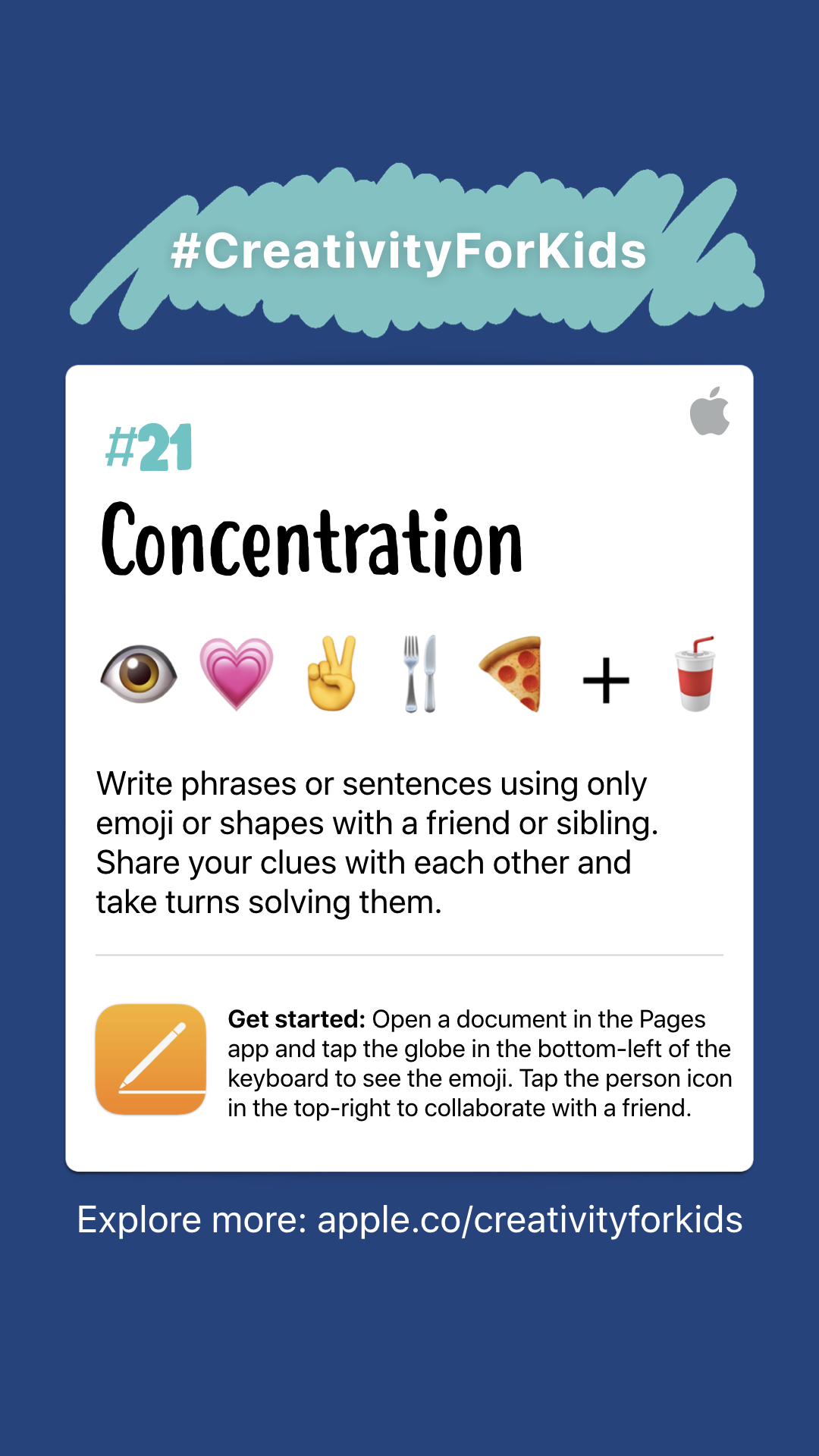 Creative activities 1-10 for kids to make with iPads