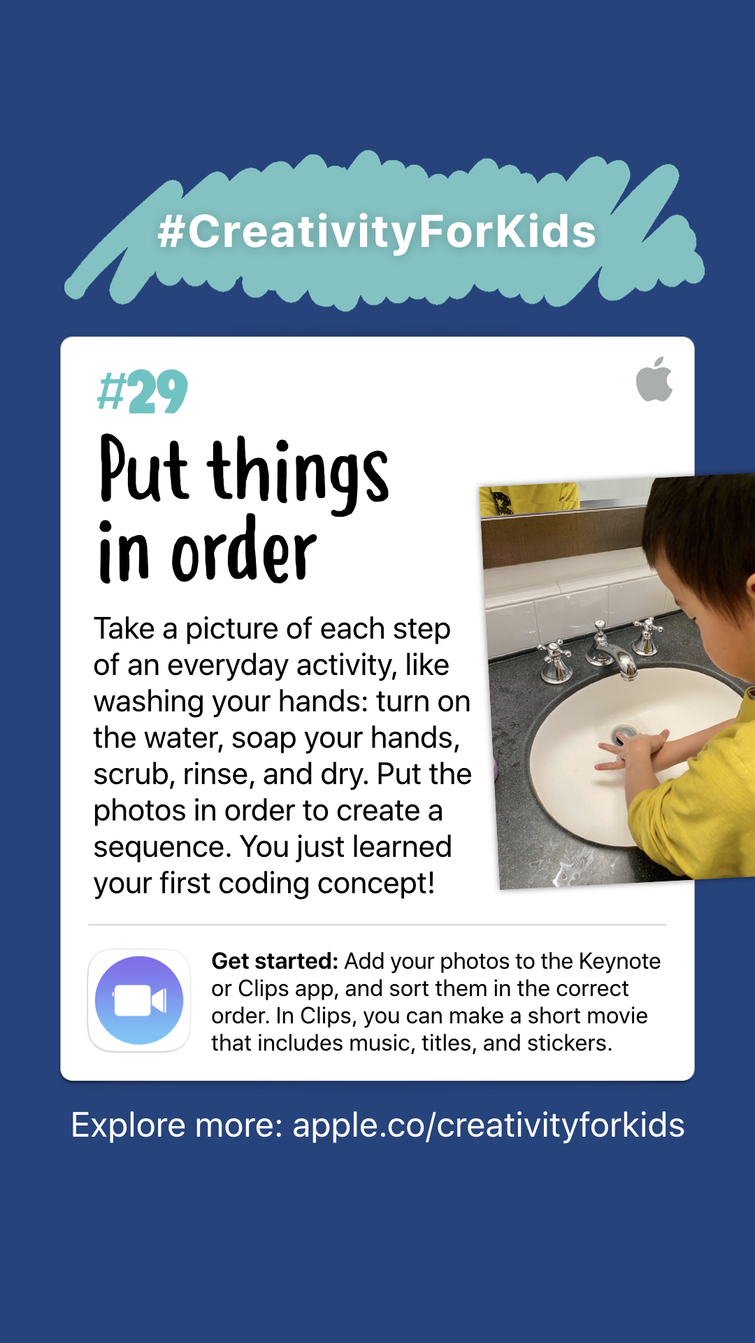 Creative activities 1-10 for kids to make with iPads