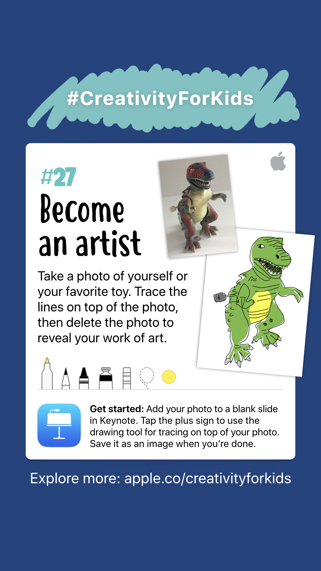 Creative activities 1-10 for kids to make with iPads