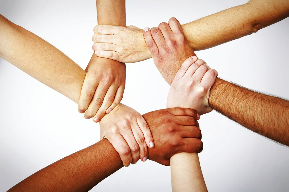 hands linked
