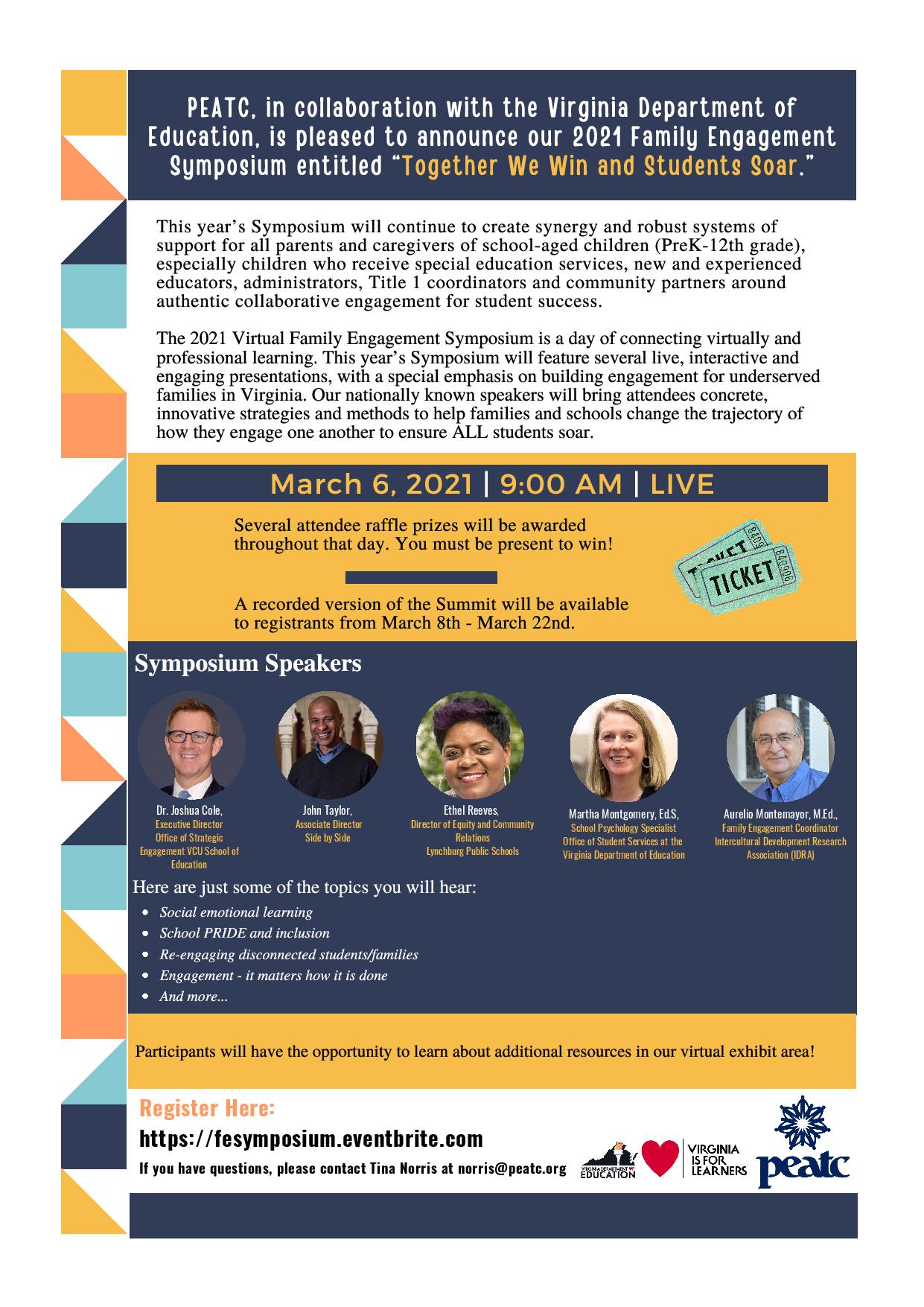 2021 Family Engagement Symposium