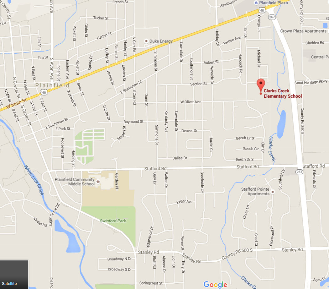 map of clarks creek elementary location