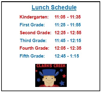 lunch schedule picture