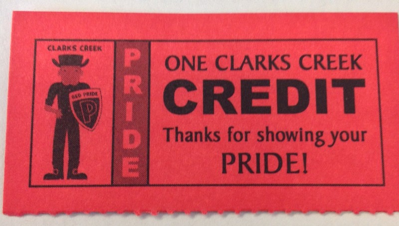 clarks creek credit ticket