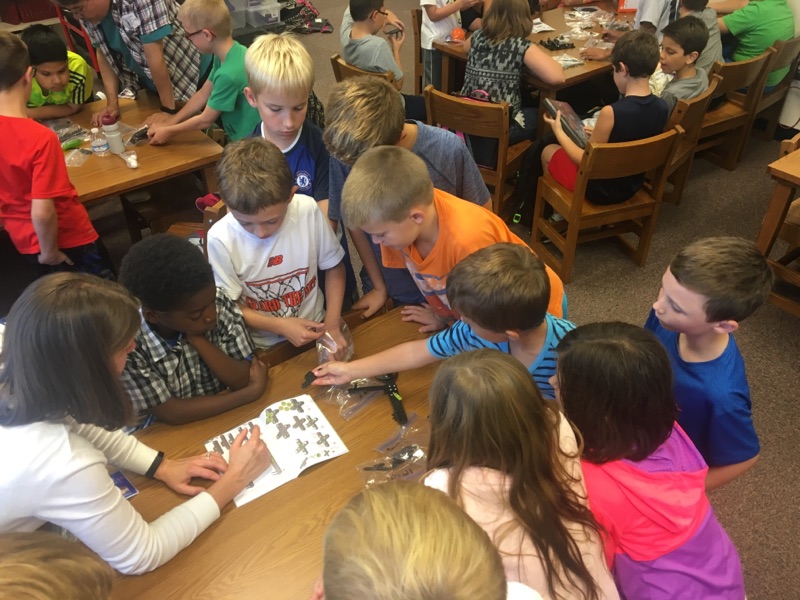 photo of students working on robotics project