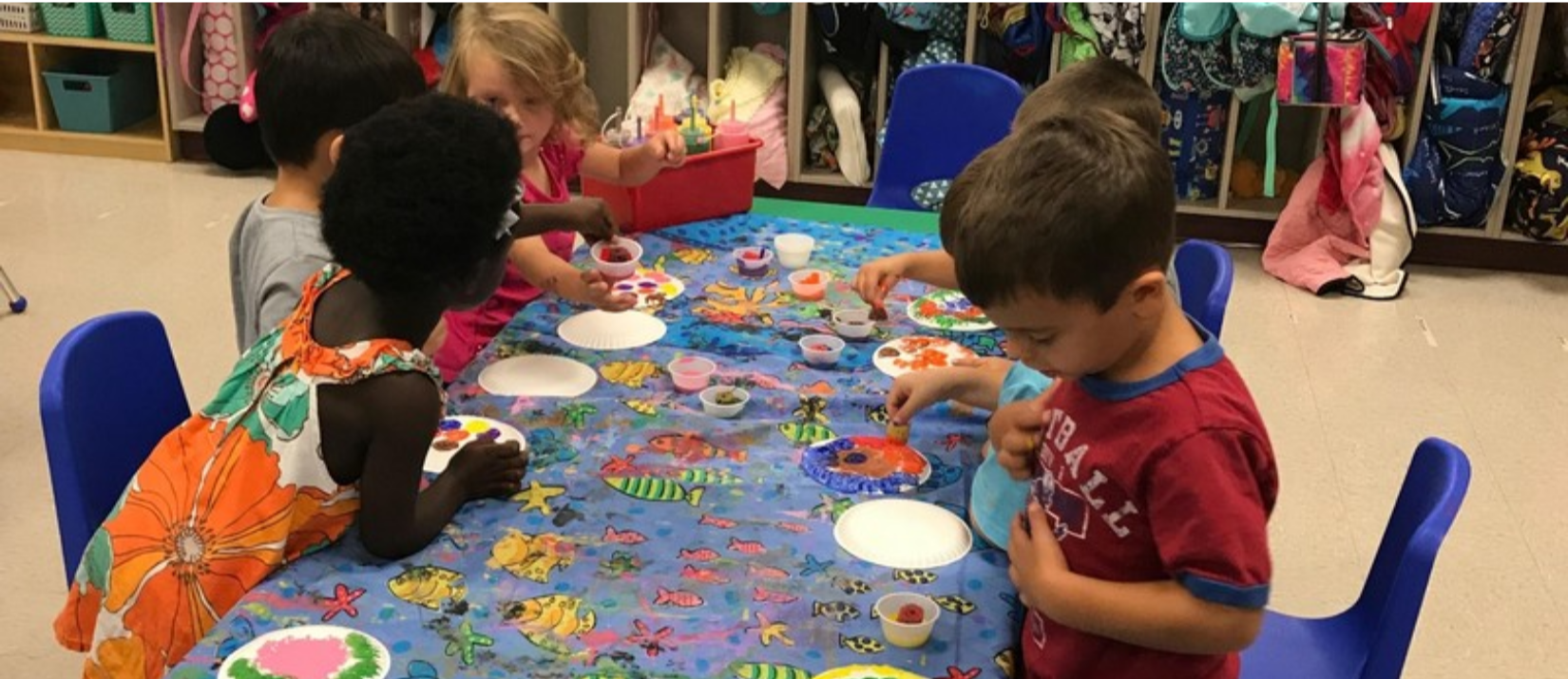 photo of students working on crafts
