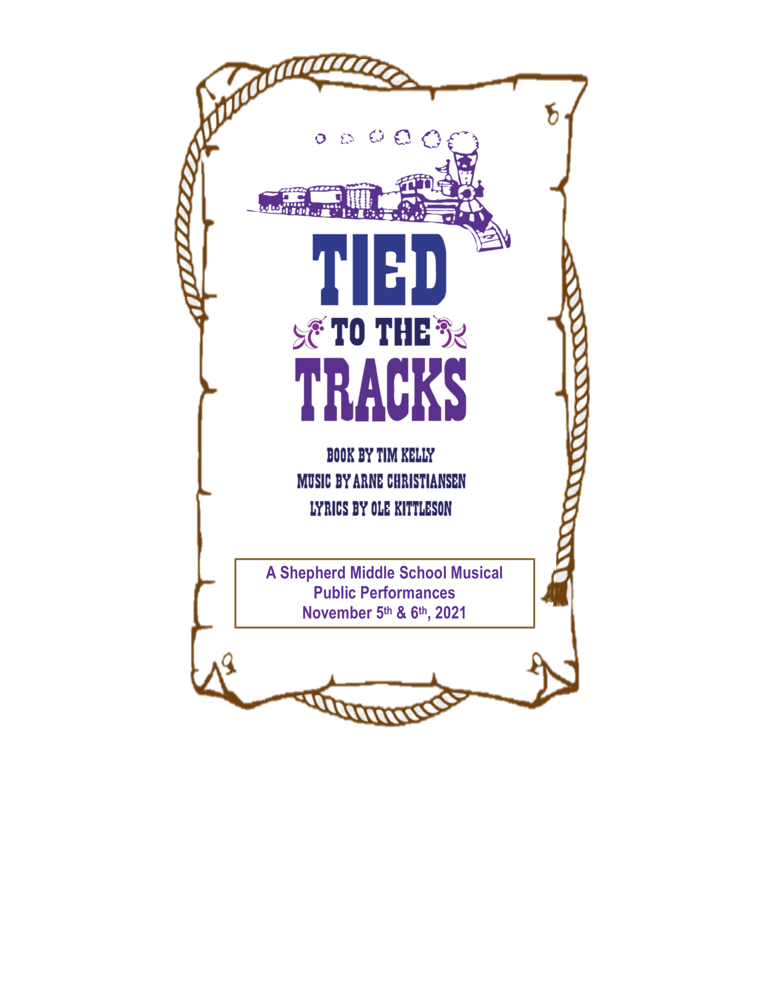 Tied to the Tracks - MS Drama Poster