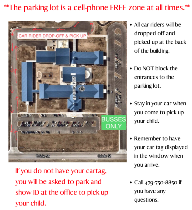 Parking & Drop Off map