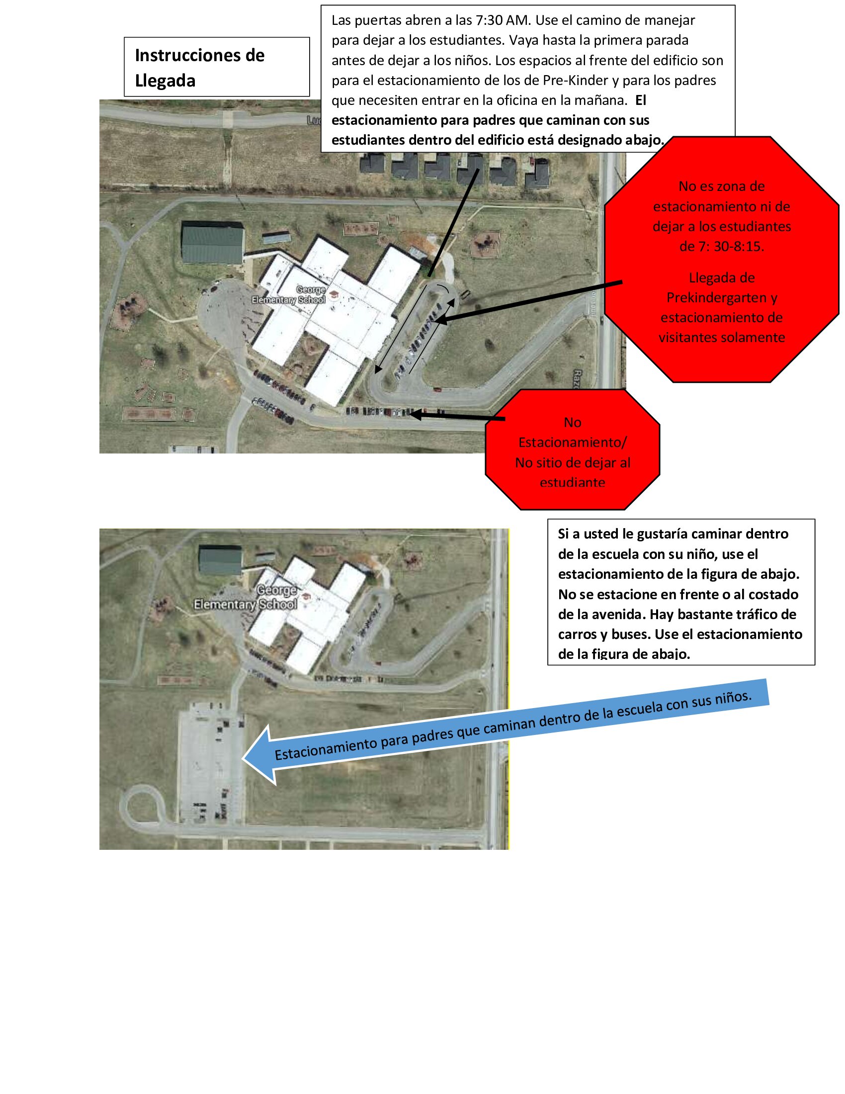 Parking & Drop Off Directions