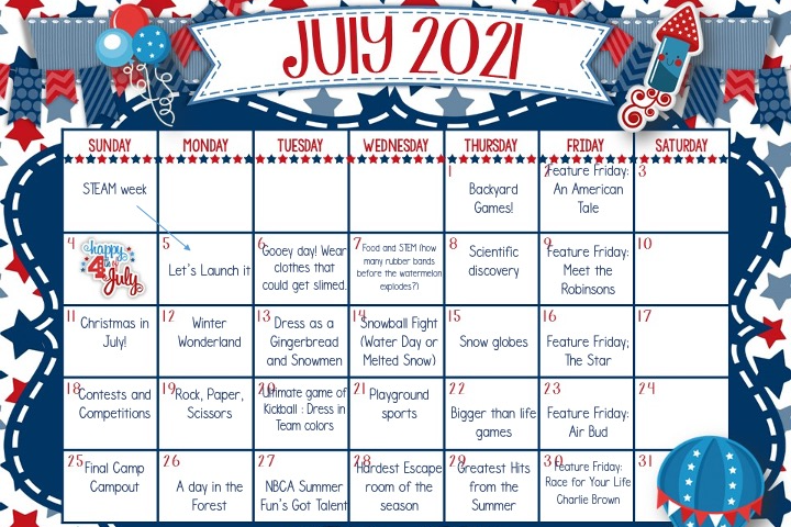 July Theme Weeks 2021