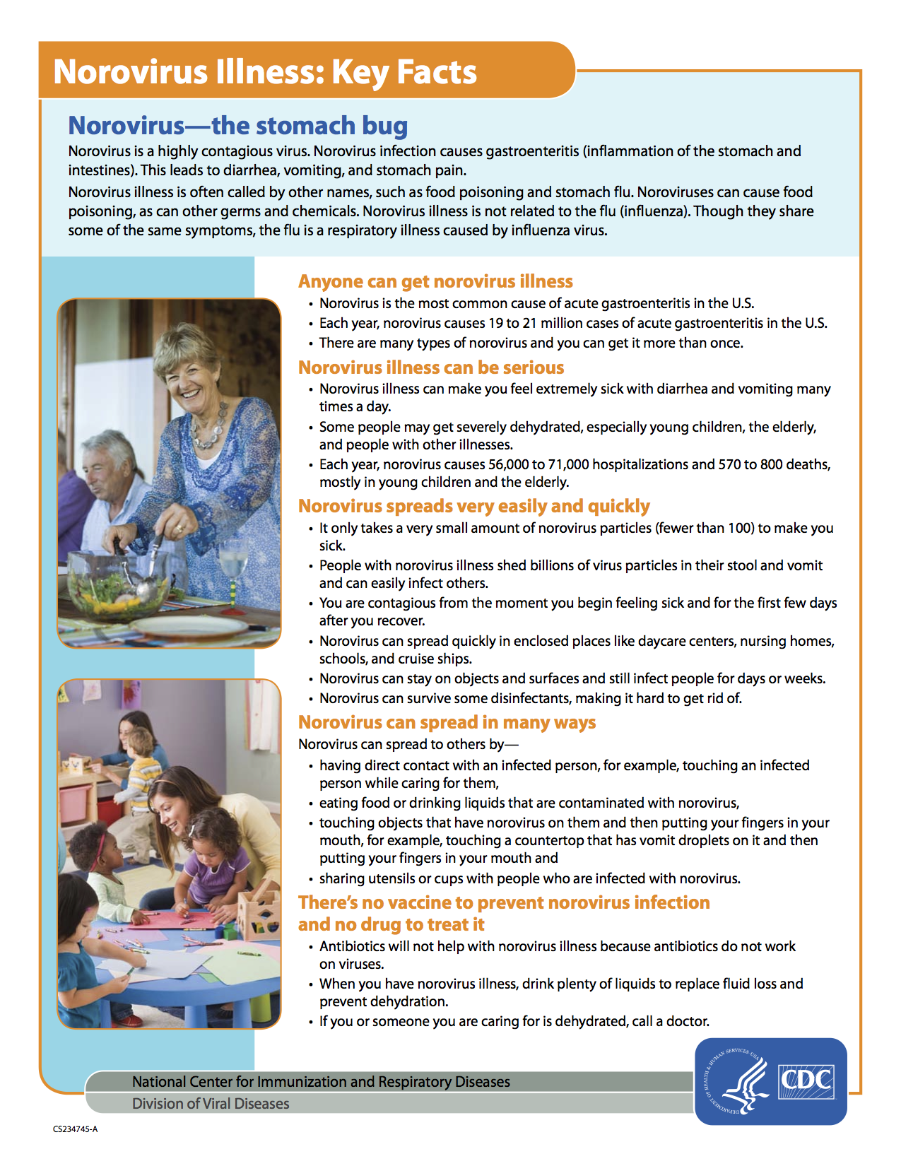 NOROVIRUS ILLNESS: KEY FACTS INFO