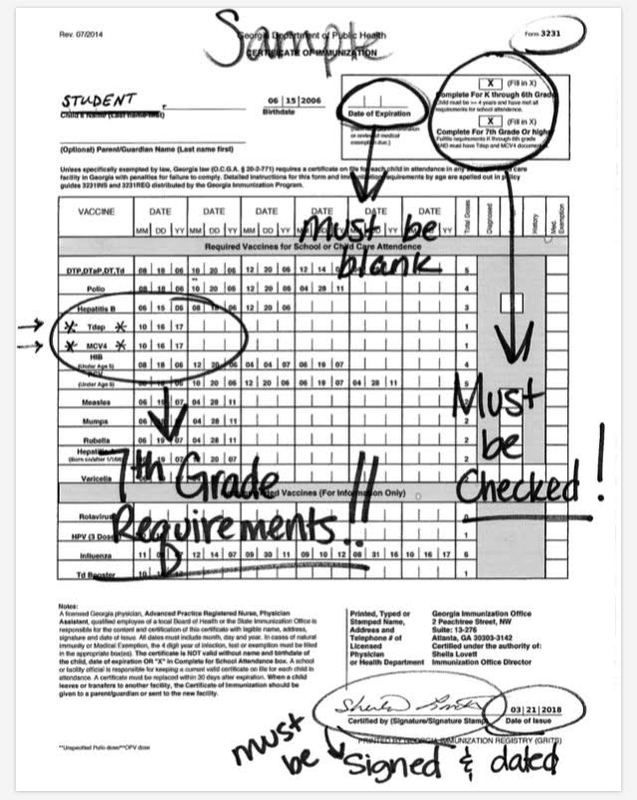 IMMUNIZATIONS & SCREENINGS