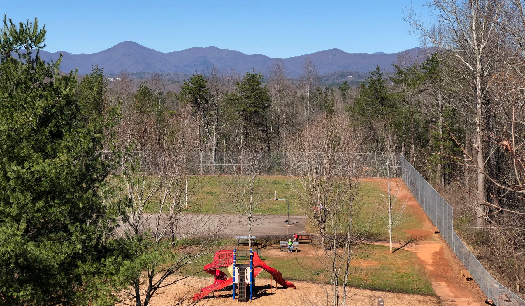 Playground view from LCES