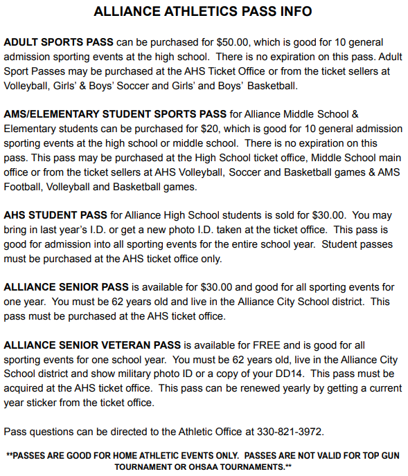 pass info