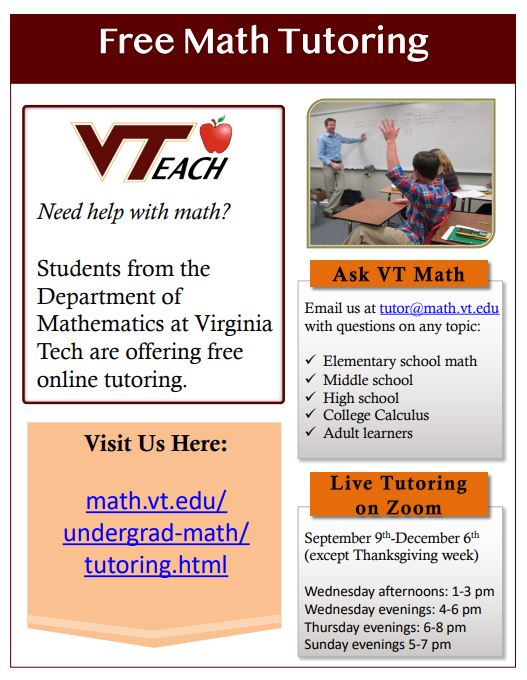 Free Math tutoring
