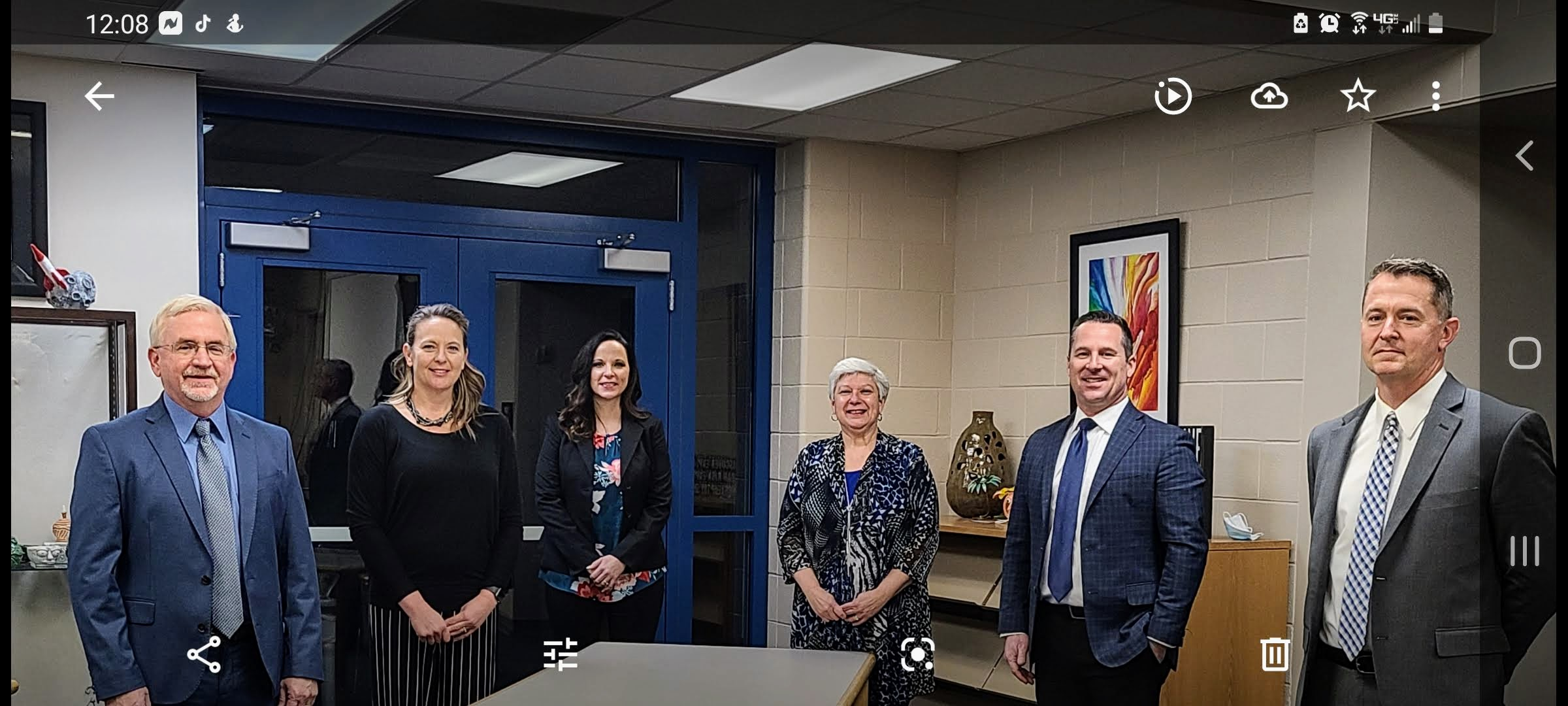 From Left to Right: Rusty Slusser, Carla Ewy, Julie Peintner, Marcia Kampling, Jarrod Bartlett and Brandt Ditgen. Not pictured is Matt Voth.