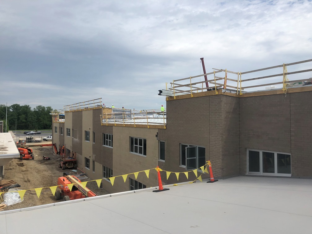 Photo of the backside of the academic wing.