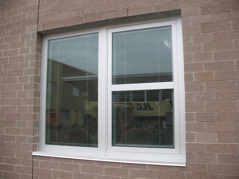 Photo of the Windows being installed in the new classrooms.