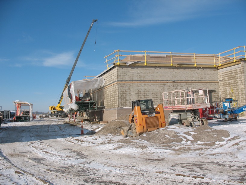 Photo of the Kitchen exterior wall.