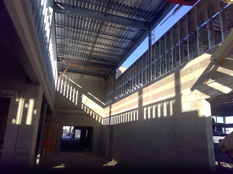 Photo of the Front entrance clearstory for natural light.