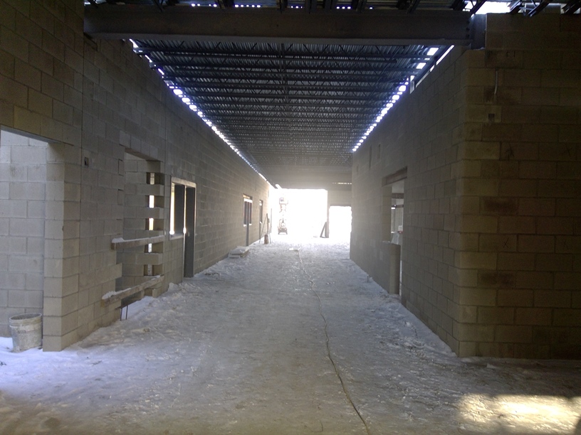 Photo of the Elevator shaft on left.