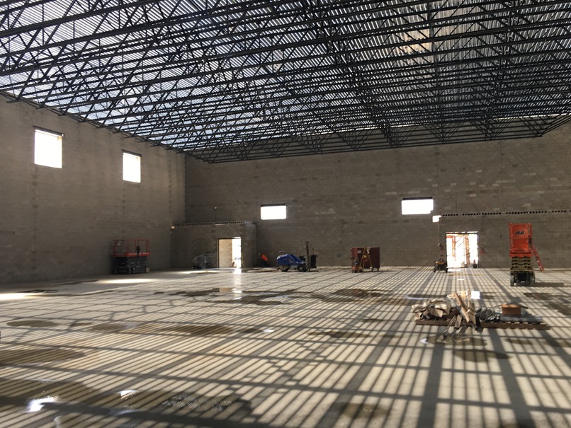 Photo of the new gym.
