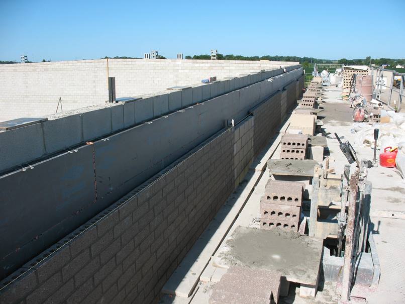 Photo of the Top of the North gym wall.