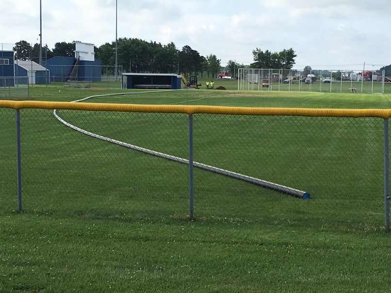 Photo of the gas line.