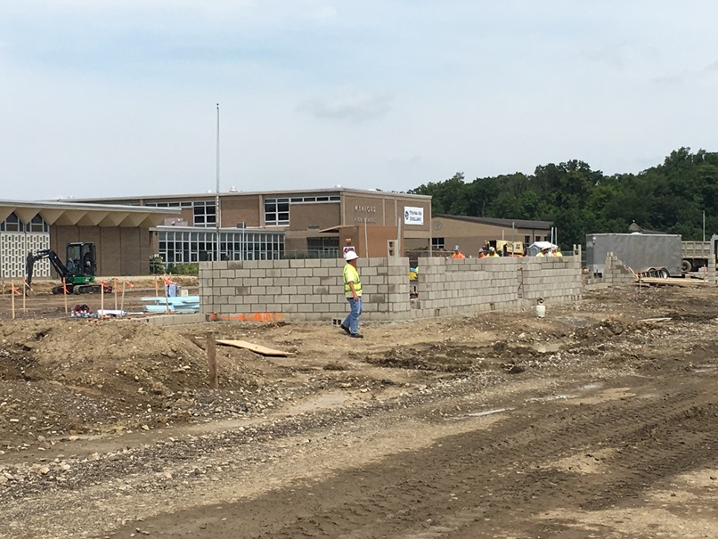 Photo of the Walls for the education wing.