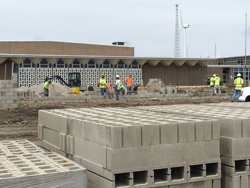 Photo of the Block being delivered.