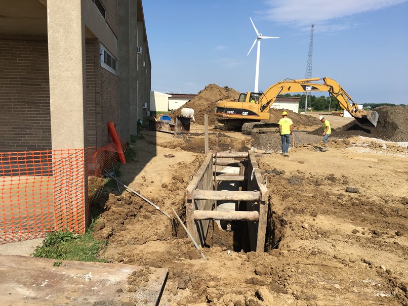Photo of Storm sewer near the high school.