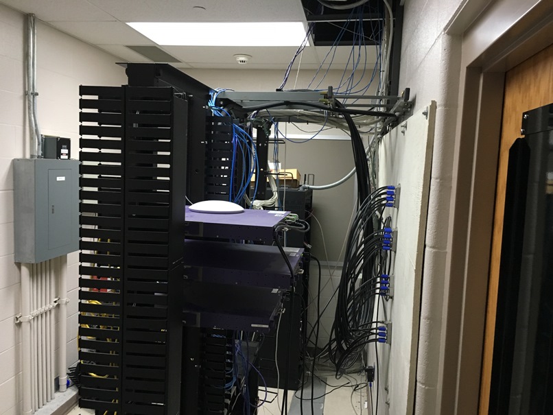 Photo of empty racks.