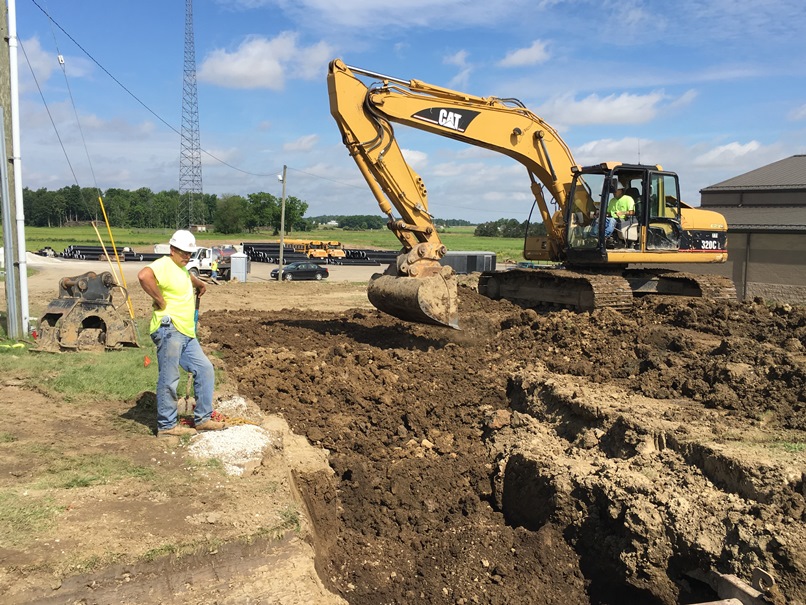 Photos of the storm drain.