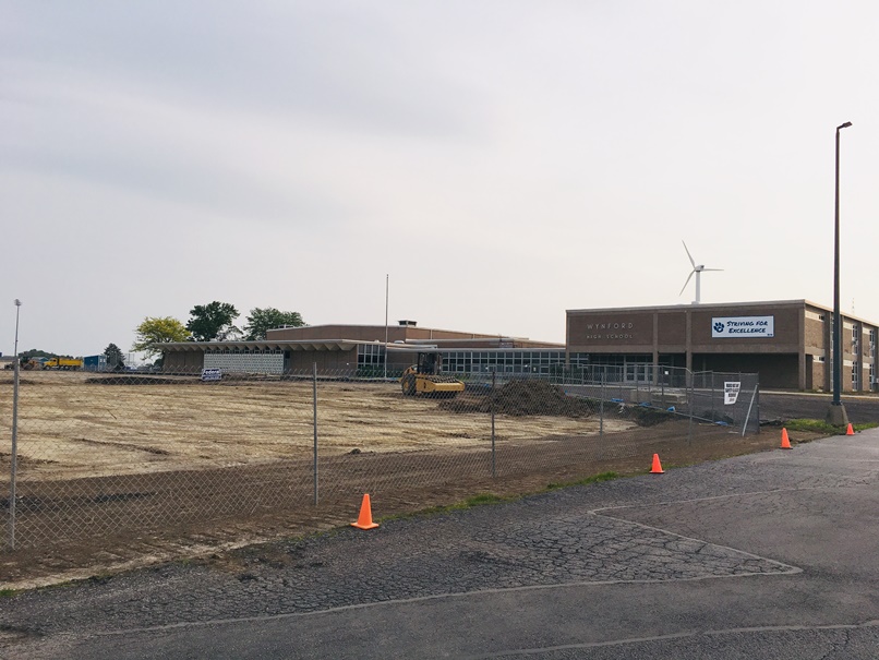 Photo of the construction.