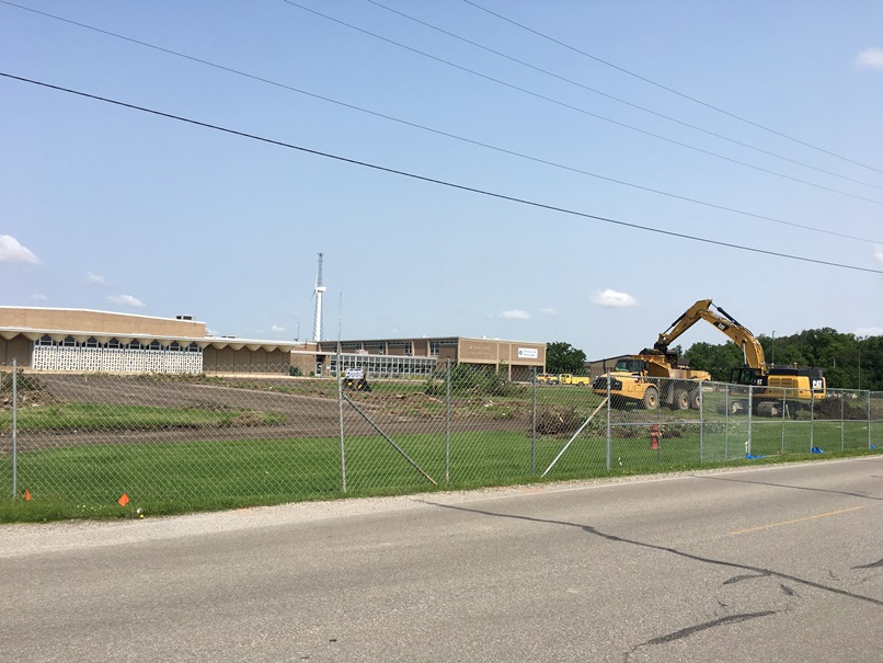 Photo of the construction.