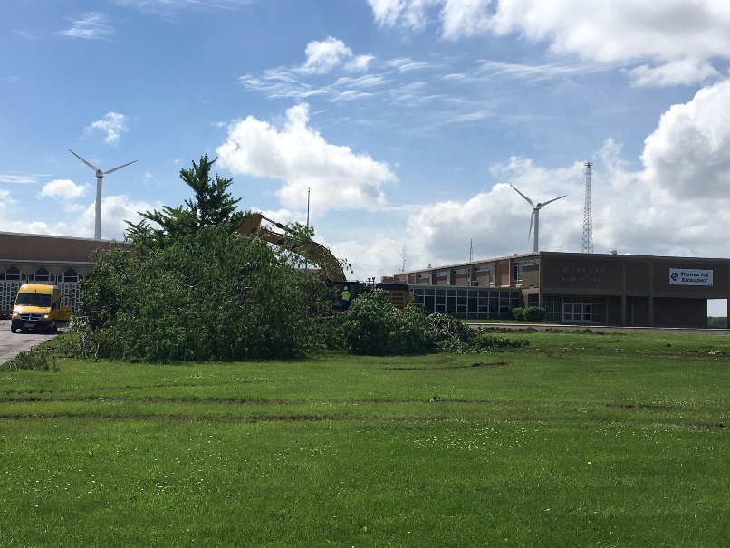 Photo of the construction.