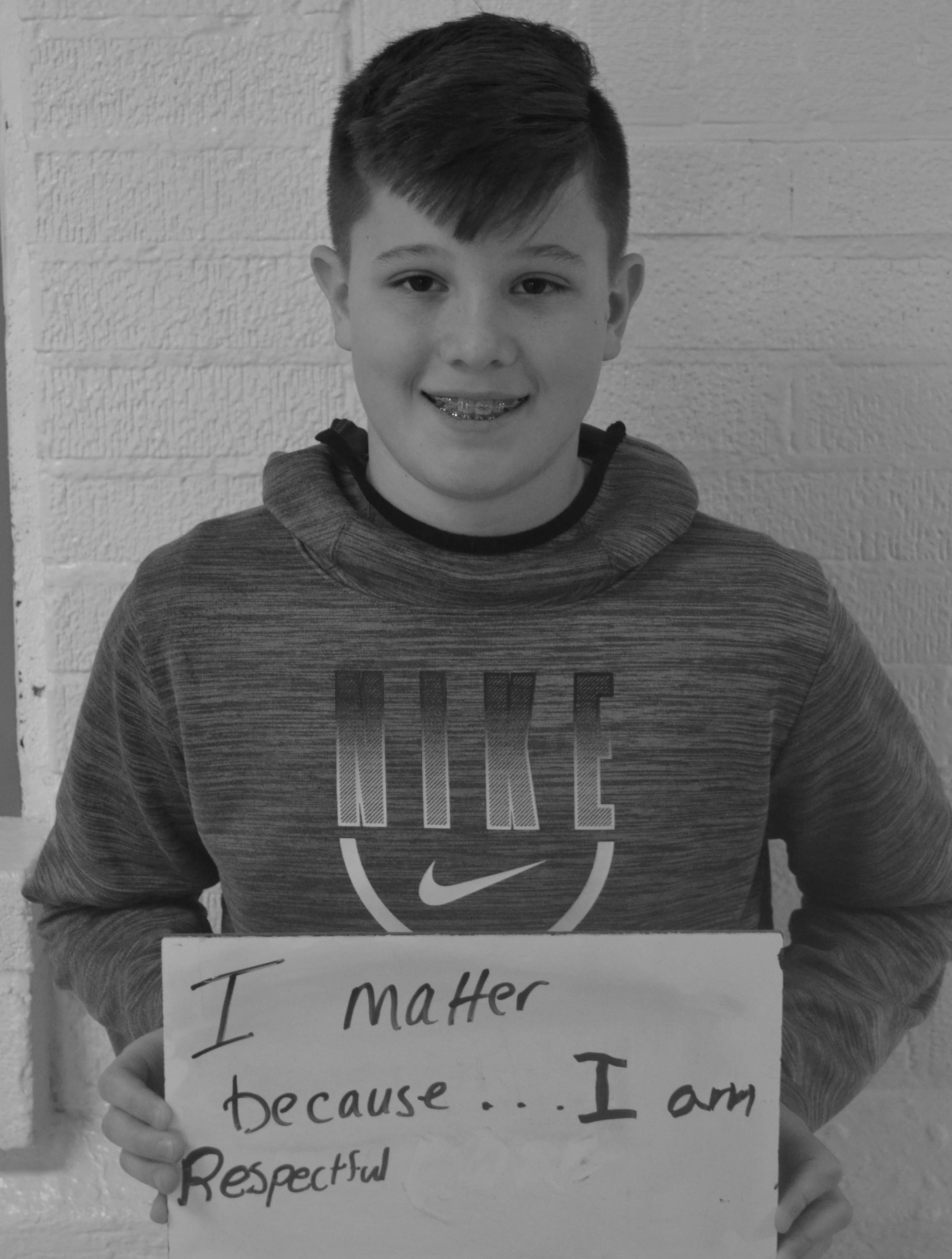 I matter because...I am respectful