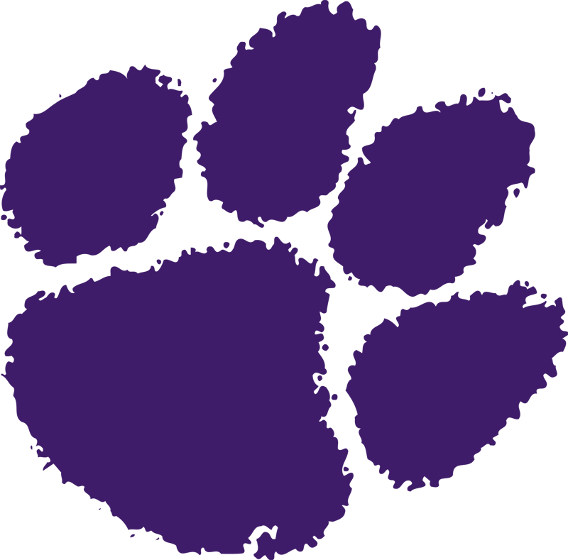 Purple pawprint