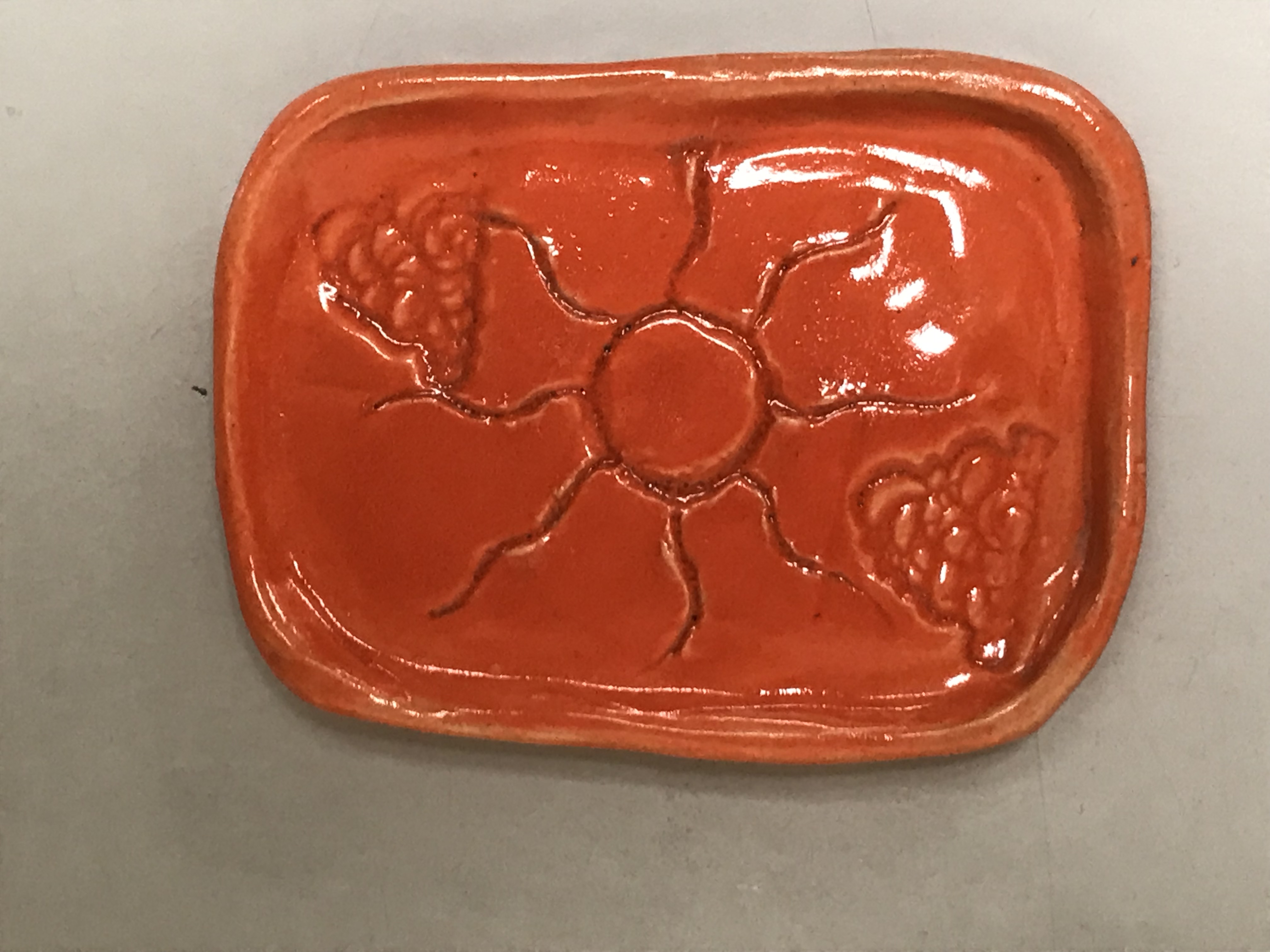 Students working on ceramic ornaments.