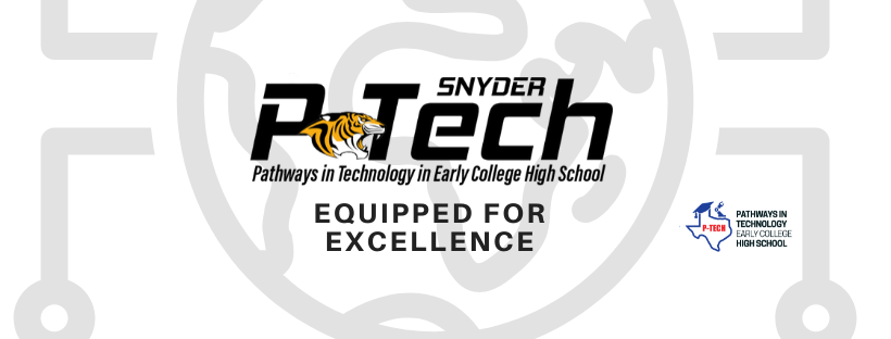Logo for P-Tech (Equipped for excellence)