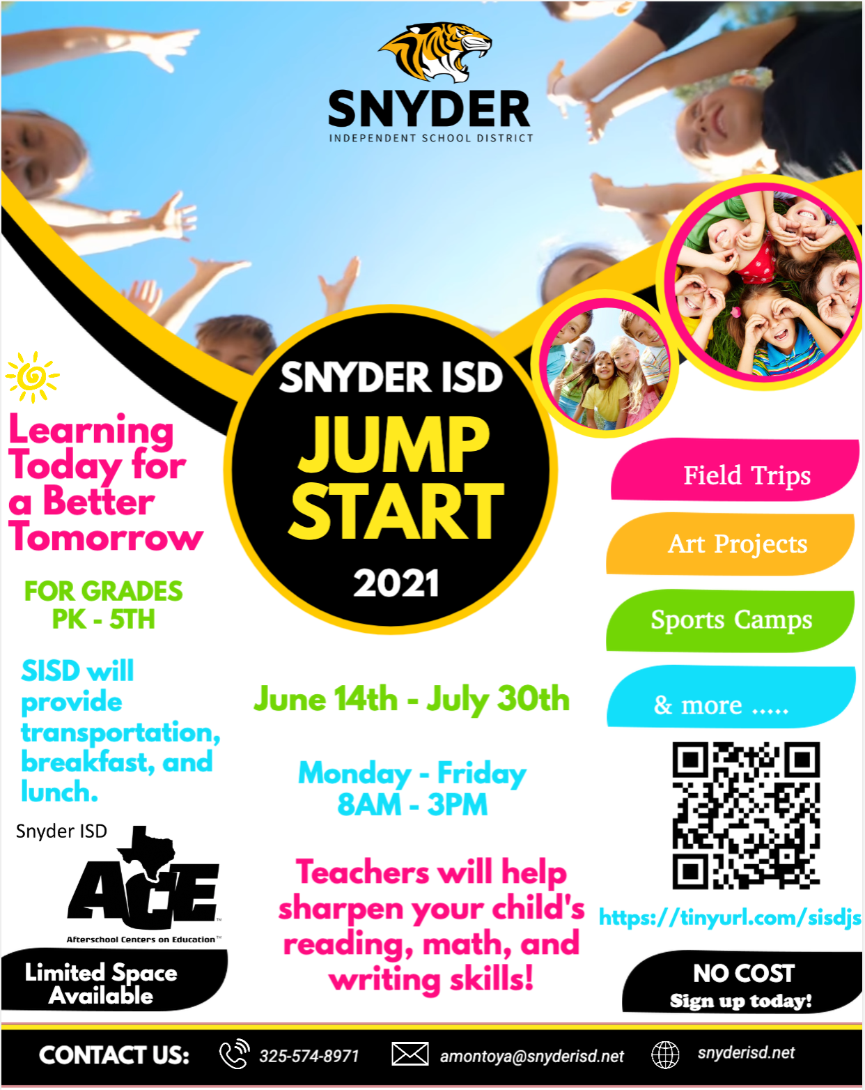 Summer Programs Snyder ISD