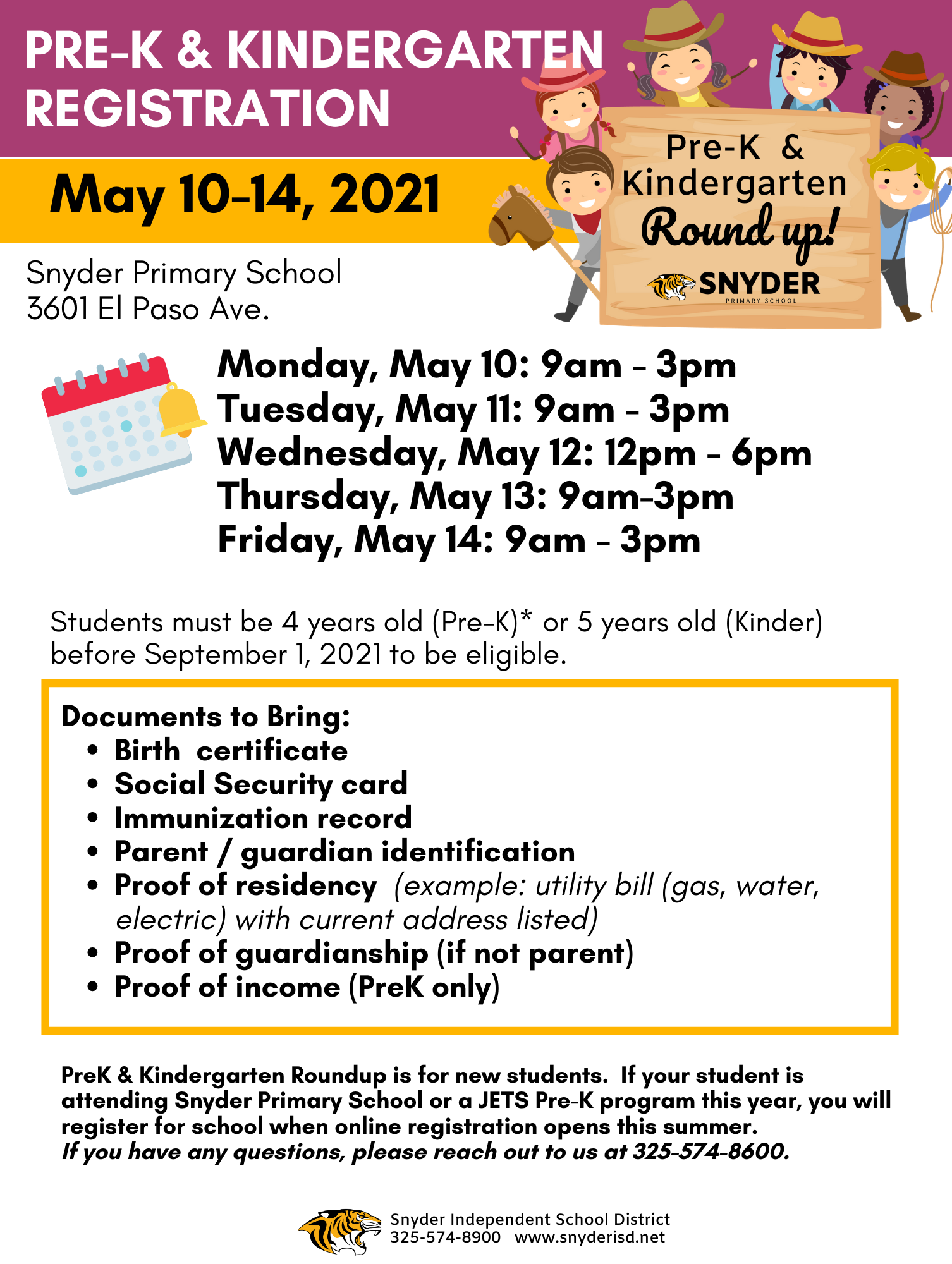 PreK Round Up Flyer