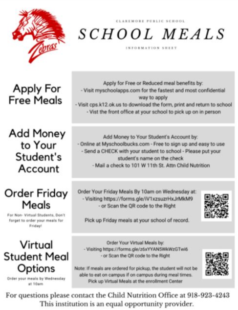 Meal Service Instructions
