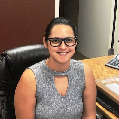 a photo of district and governing board secretary, Stacy Fernandez