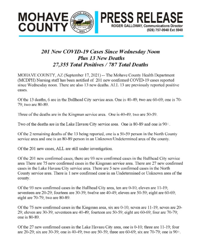 MCHS Press Release