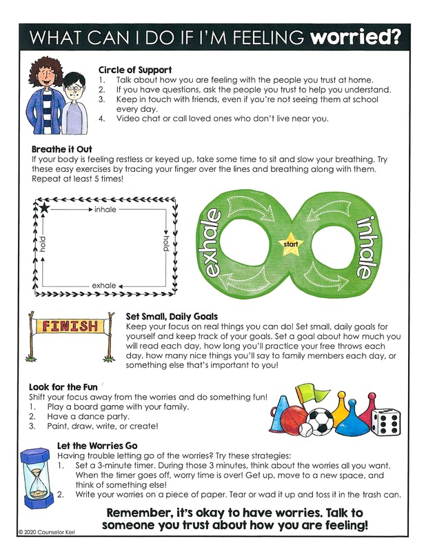 WHAT CAN I DO IF I'M FEELING WORRIED? - INFO