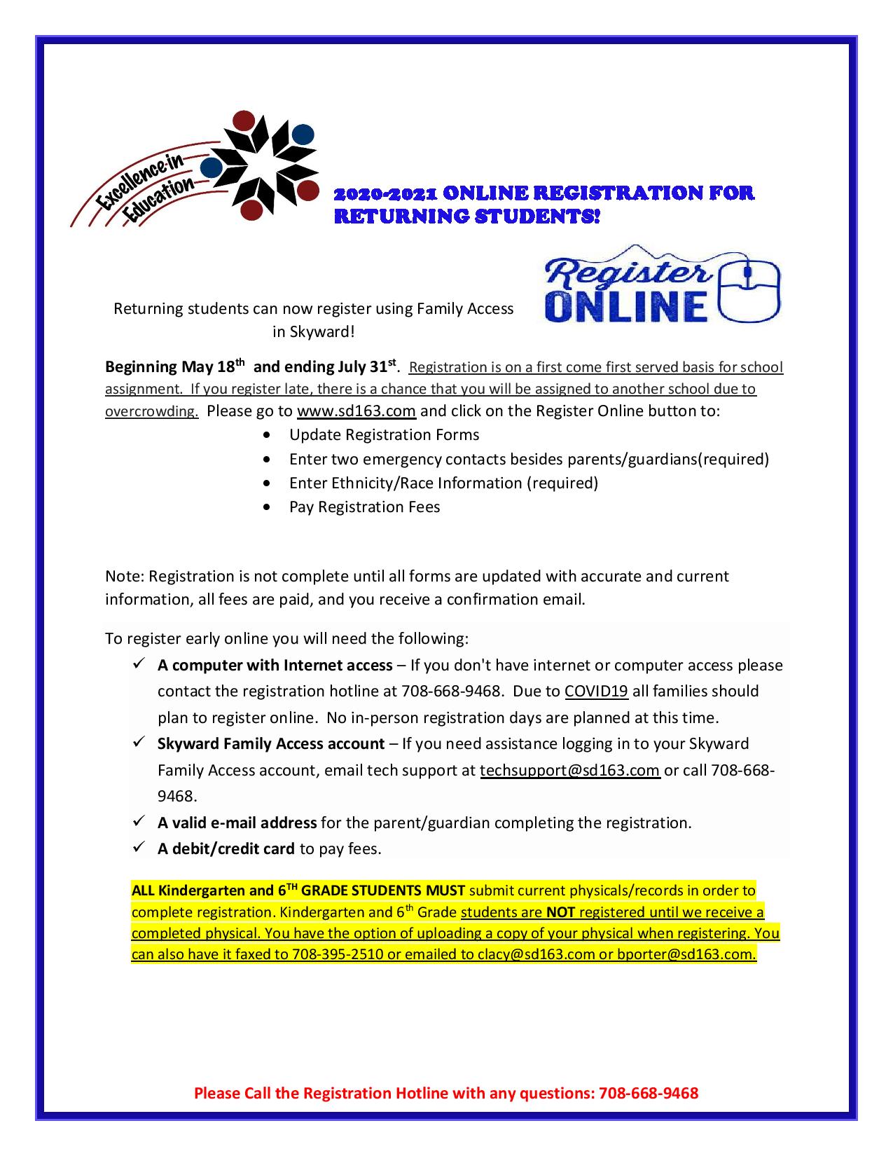 Online Registration