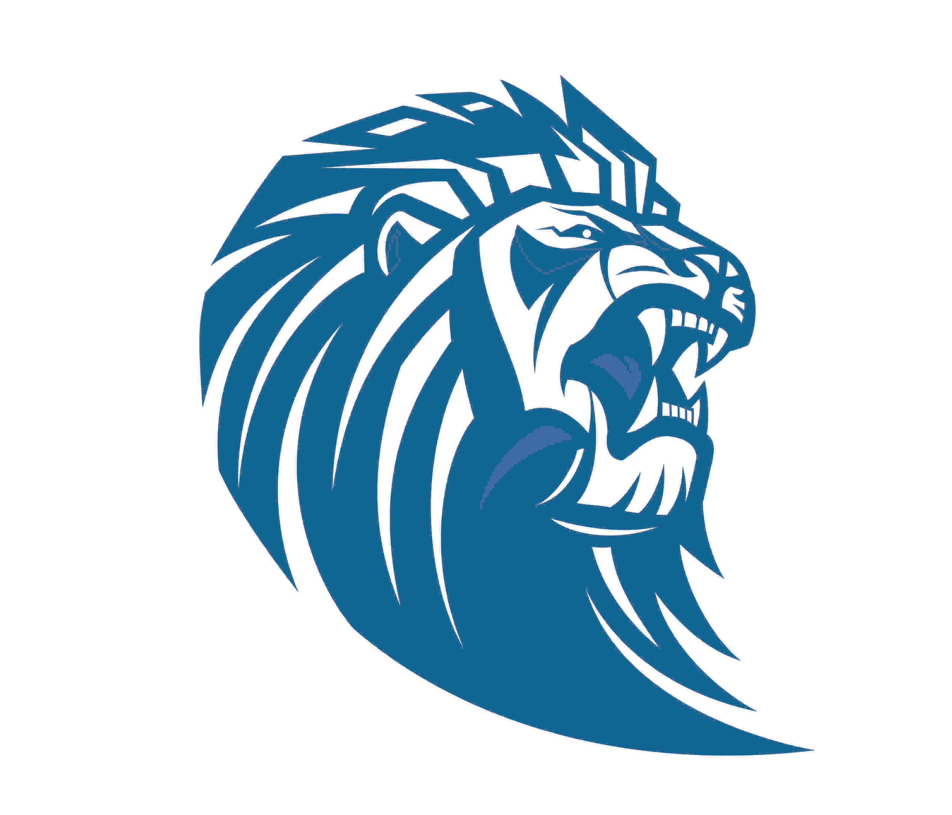 Different variations of the school's logo