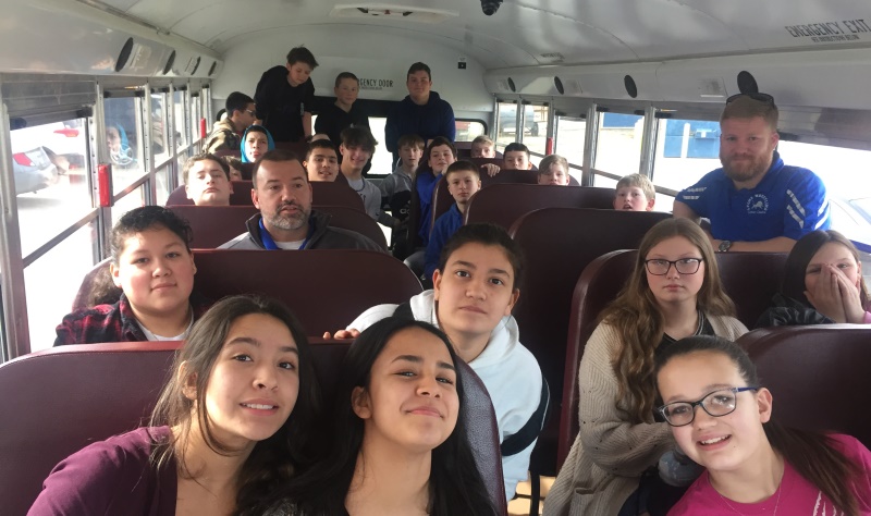 A photo of the Wrestling team members